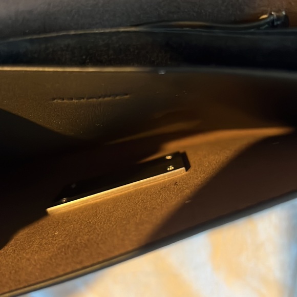 ALLSAINTS Francoise Leather Crossbody Bag in olive and silver NWT - Picture 11 of 11